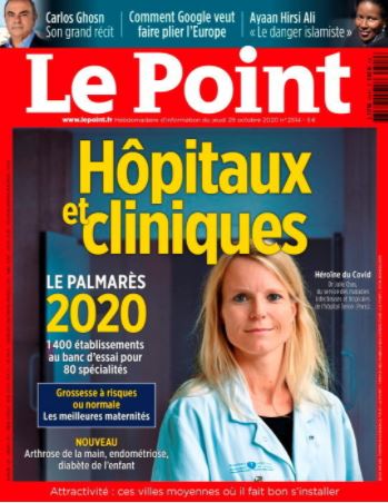 LE POINT – PALMARES DES HÔPITAUX 2020