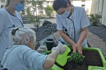 Un jardin thérapeutique pour les patients