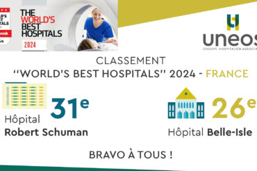 Classement des hôpitaux : UNEOS conforte sa place dans le top 35 français